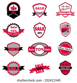 hot sale labels vector set