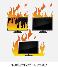 Hot Sale of LED Monitors Vector Illustration