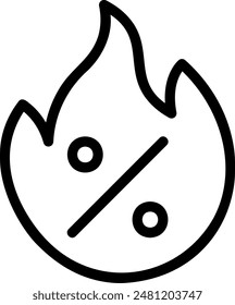 hot sale line icon illustration vector