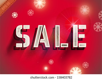 Hot sale. New year and christmas poster/vector illustration/eps10