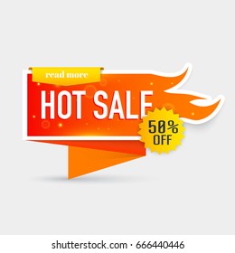 Hot sale price offer. Collection of hot sale and hot price promo seals/stickers. Isolated vector illustration.