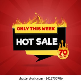 Hot sale price offer deal vector labels templates