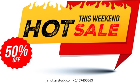 Hot sale price offer deal vector labels templates