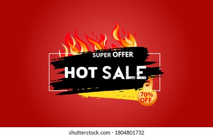 Hot sale price offer deal vector banner templates