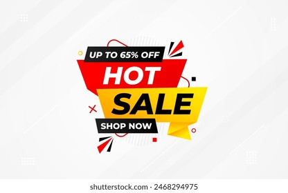 Hot sale price offer deal vector labels templates. Product discount festival tag design. Super Sale promotion banner template. Flat sale Vector Illustration.