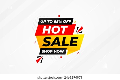 Hot sale price offer deal vector labels templates. Product discount festival tag design. Super Sale promotion banner template. Flat sale Vector Illustration.