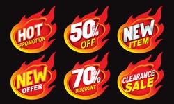 Hot Sale Promotion Label Tag Illustration Design 
