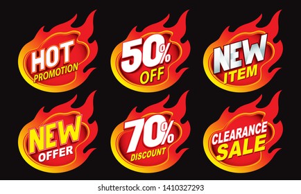 Hot Sale Promotion Label Tag Illustration Design 