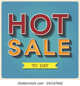 Hot sale Retro type font ,Illustratiom EPS10