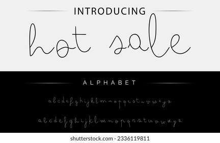 Hot Sale signature Font Calligraphy Logotype Script Brush Font Type Font lettering handwritten