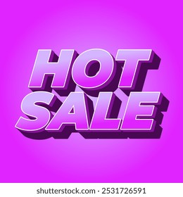 Hot sale. Text effect design in bold text with modern colors