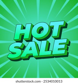 Hot sale. Text effect design in bold text with modern colors