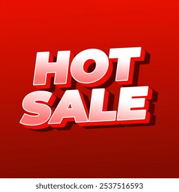 Hot sale. Text effect design in bold text with modern colors