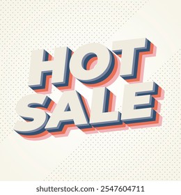 Hot sale. Text effect design in bold text with modern colors