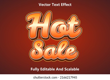 hot sale text effect with red color editable.