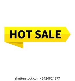 hot sale Text In Yellow Ribbon Rectangle Shape For Promotion Advertising Business Marketing Social Media Information Announcement
