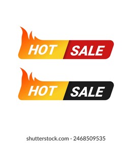 Hot Sale Web Banner with gradient fire
