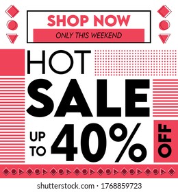 Hot sale web banner for social media