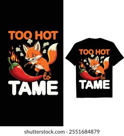 The Hot Sauce Day T-Shirt Design  features fiery, high-quality designs perfect for creating custom, spicy apparel on POD platforms.