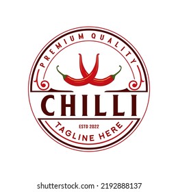 Hot Sauce Logo Design. Chili And Spices Concept, For Sauce Label, Spicy Food.