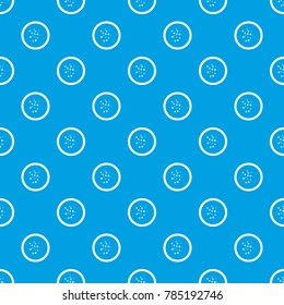 Hot sauce pattern repeat seamless in blue color for any design. Vector geometric illustration