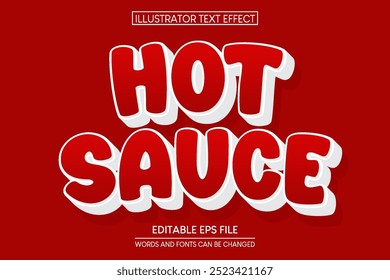 Hot sauce text effect, editable chili and pepper text style