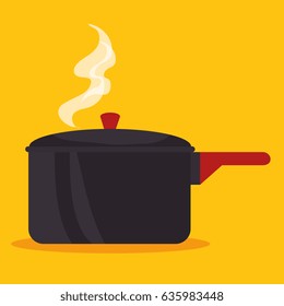 Hot saucepan icon