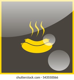 Hot Sausage Icon.