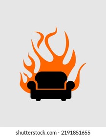 Hot seat icon vector design logo