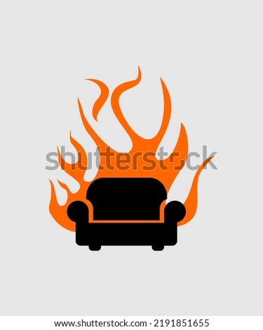 Hot seat icon vector design logo