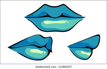 Hot Sensual Mouth, vector
