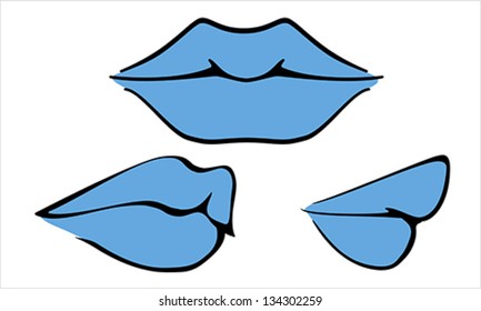 Hot Sensual Mouth, vector