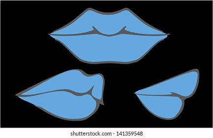 Hot Sensual Mouth, vector