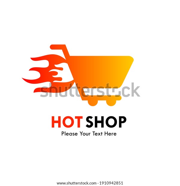 Hot Shop Logo Template Illustration Stock Vector Royalty Free