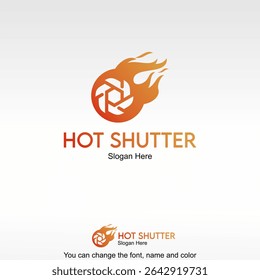 Hot Shutter Logo Template Design Vector
