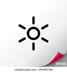 Hot sign icon