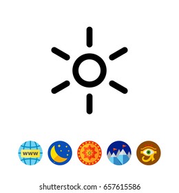 Hot sign icon