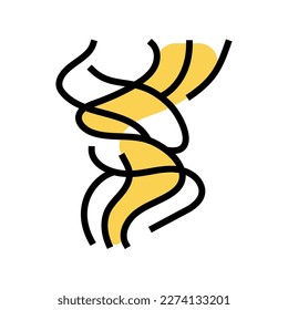 vector de icono de color de olor caliente. signo de olor caliente. ilustración de símbolo aislado