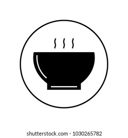 Hot soup bowl icon