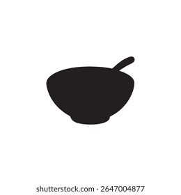 Hot soup bowl icon line style isolated. Vector illustration
