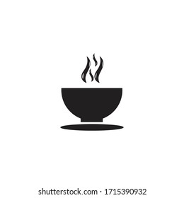 Hot soup bowl icon vektor illustration 