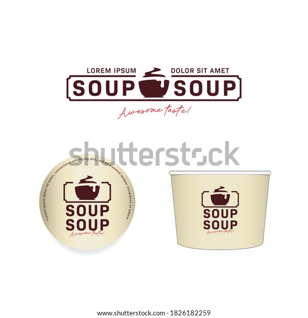 Download Hot Soup Bowl Logo Icon Set Stock Vector Royalty Free 1826182259