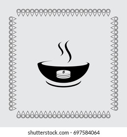 Hot soup icon