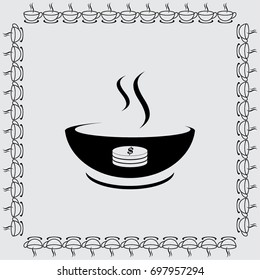 Hot soup icon