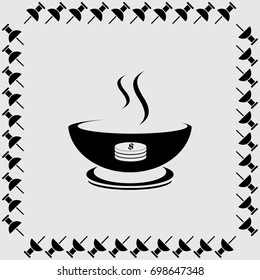Hot soup icon