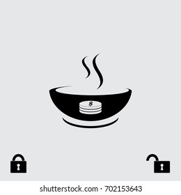 Hot soup icon