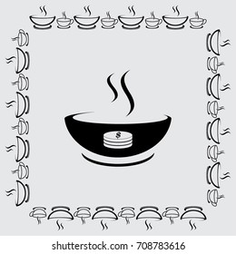 Hot soup icon