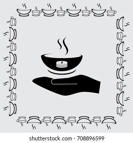 Hot soup icon