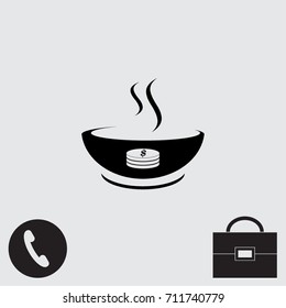 Hot soup icon