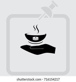 Hot soup icon